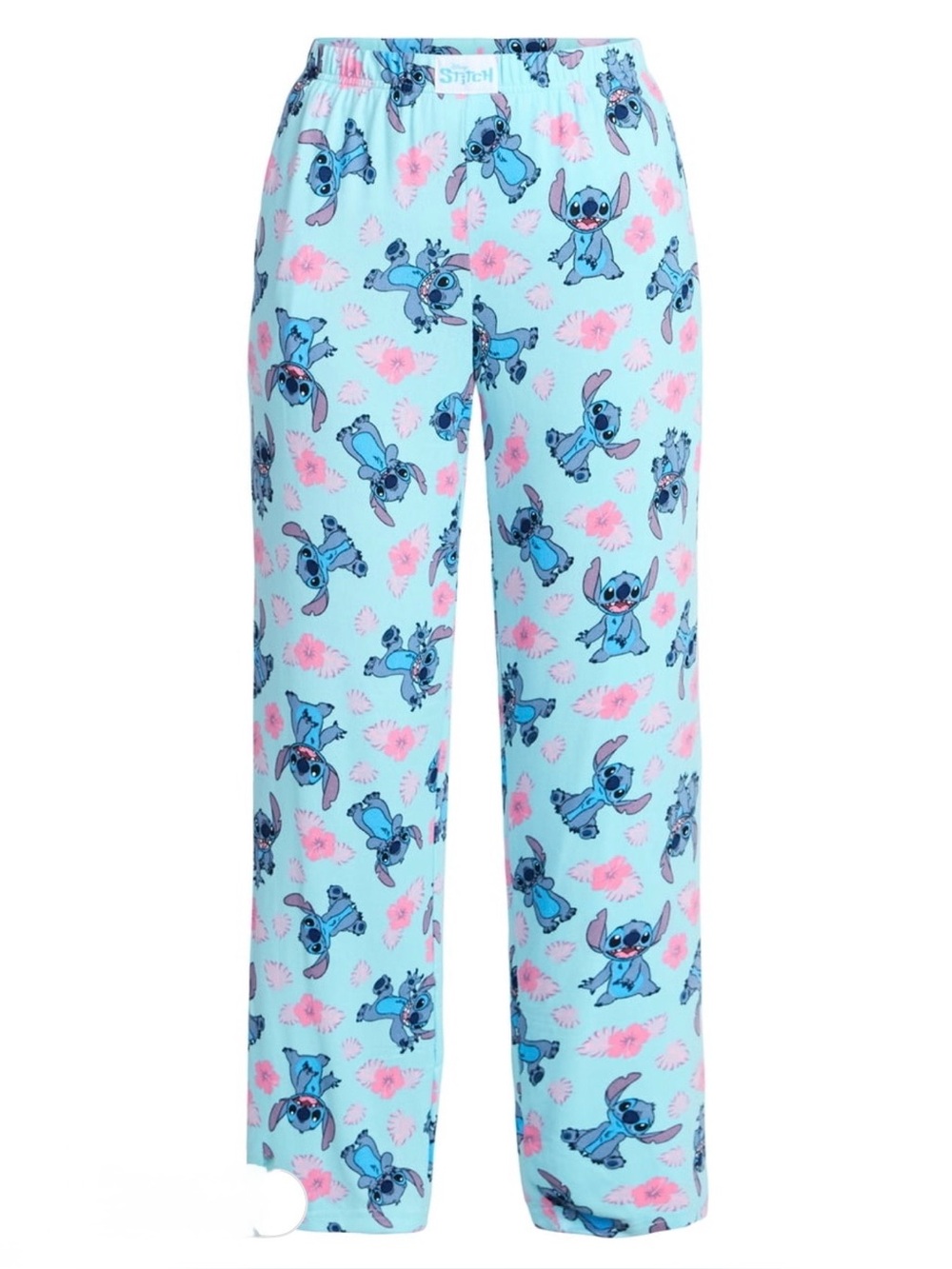 Disney Stitch Women’s Hacci Knit Wide Leg Sleep Pants